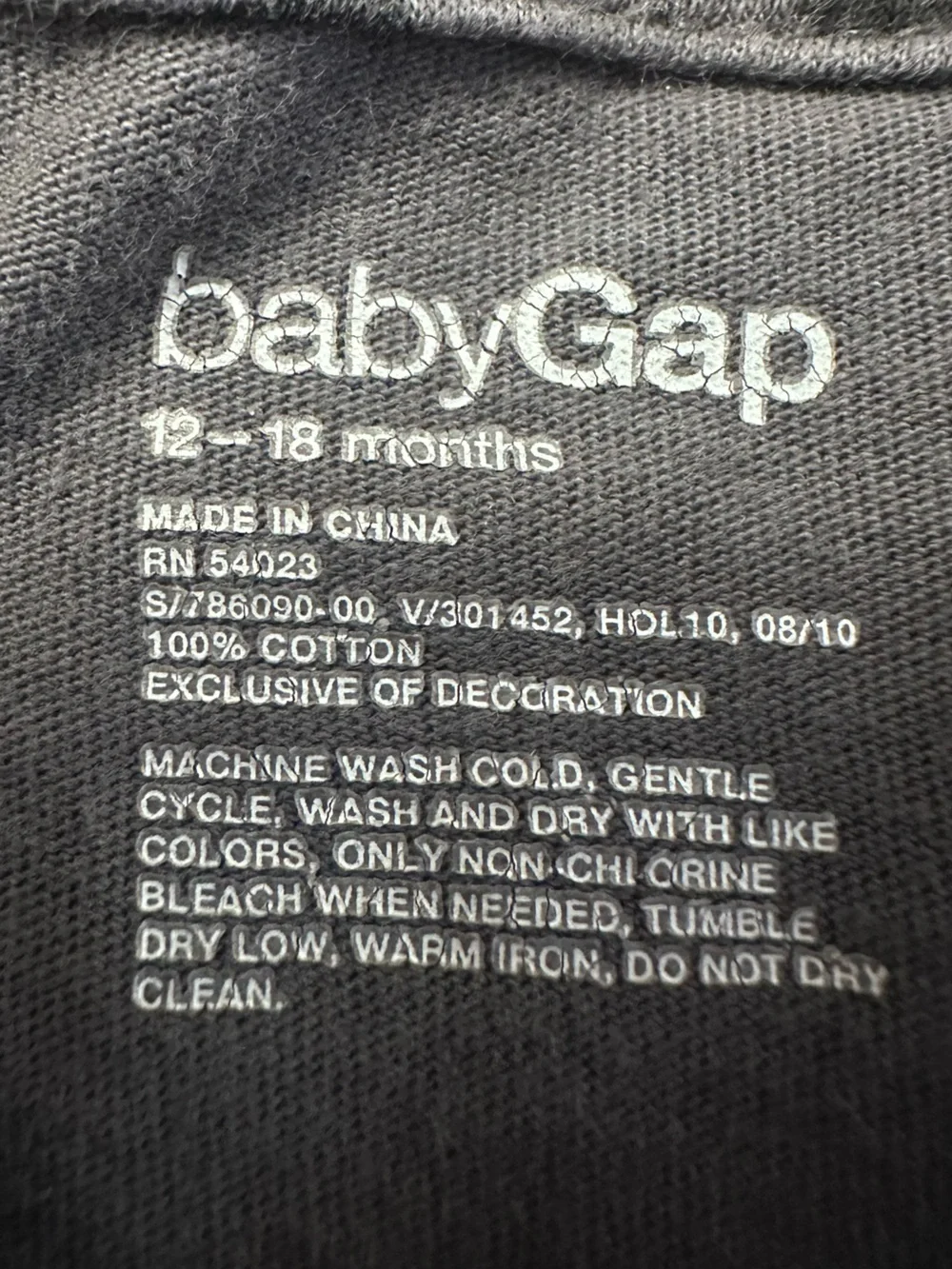 babyGap & Old Navy Girls Long Sleeve Tops Bundle 12-18 Months Cotton *